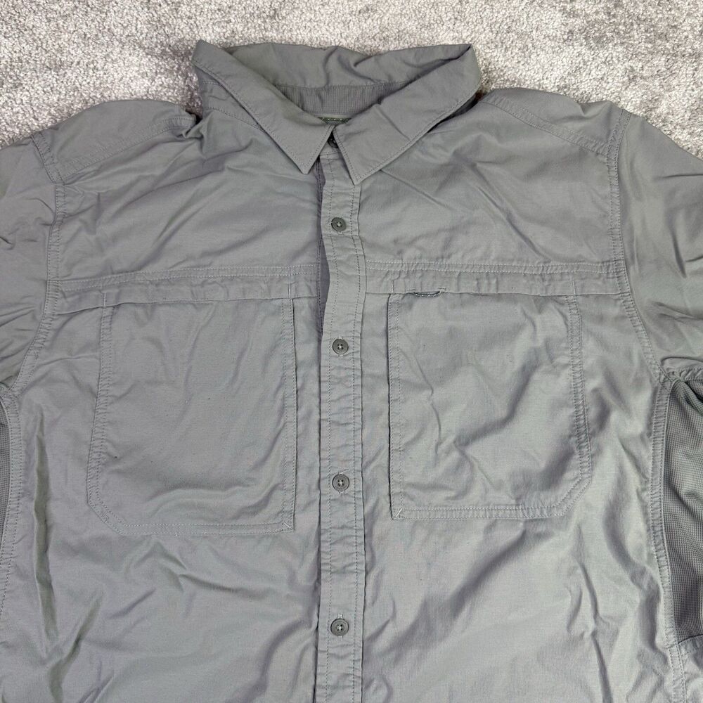 REI Co Op Shirt Men’s Large Gray Vented Outdoors Fishing Camping